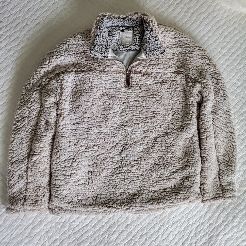 Thread and Supply Sherpa quarter zip pullover
